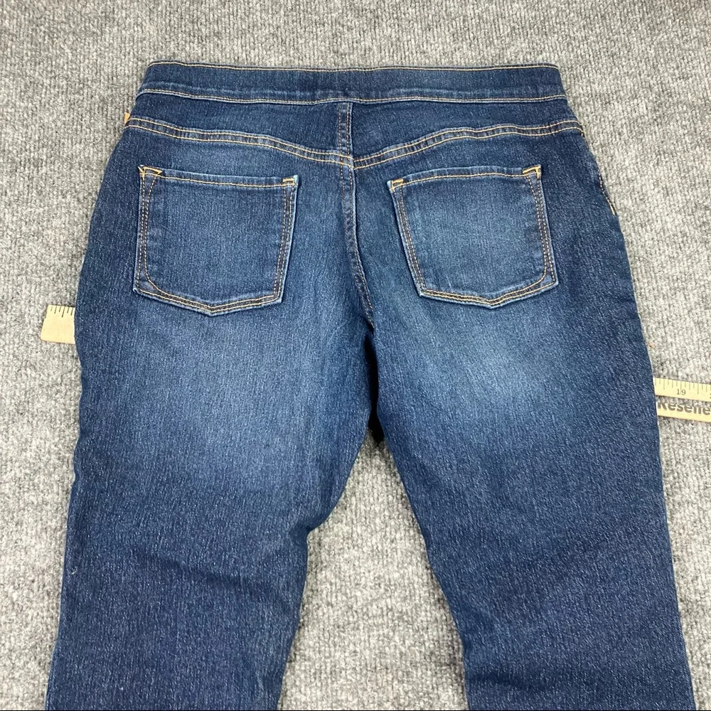 Old Navy Skinny Blue Jeans Boys 14 Dark Wash Denim Adjustable Waist‎ Stretch